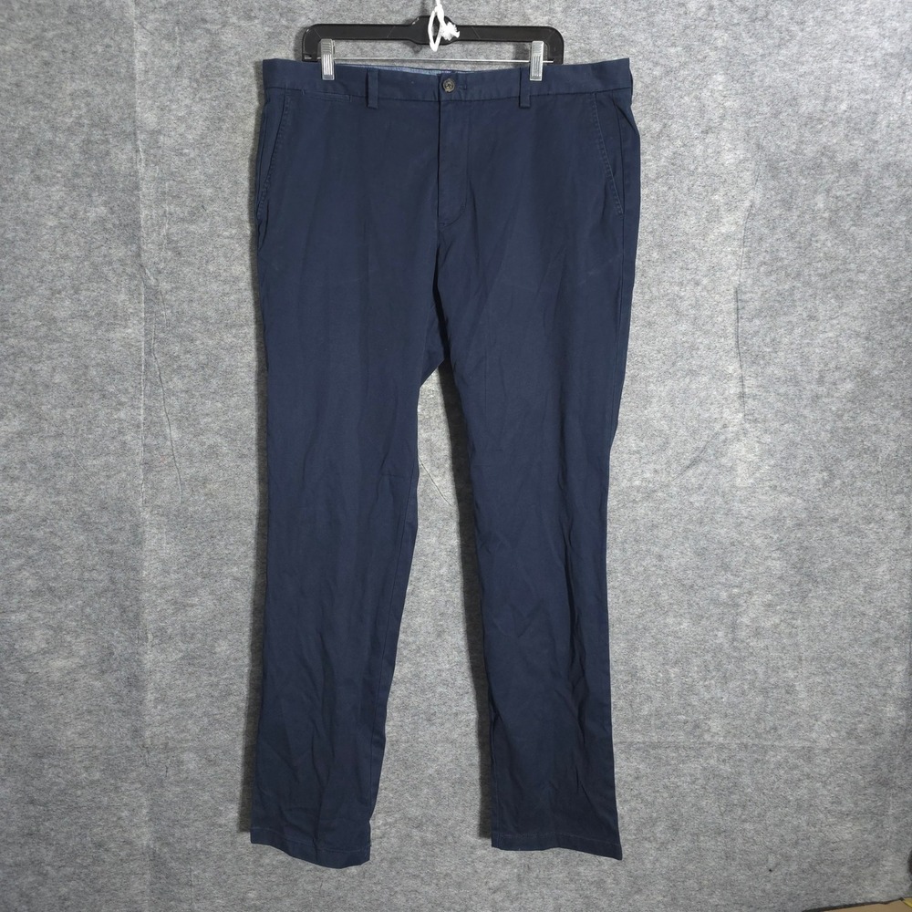 Vineyard Vines Chino Pants Mens 36x34 Navy Blue Breaker Stretch Straight Cotton